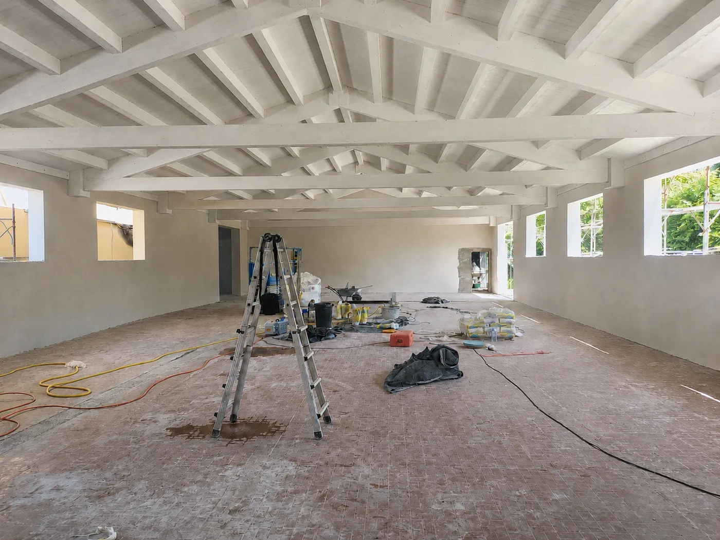 Ambiente interno ricostruito e ripristinato