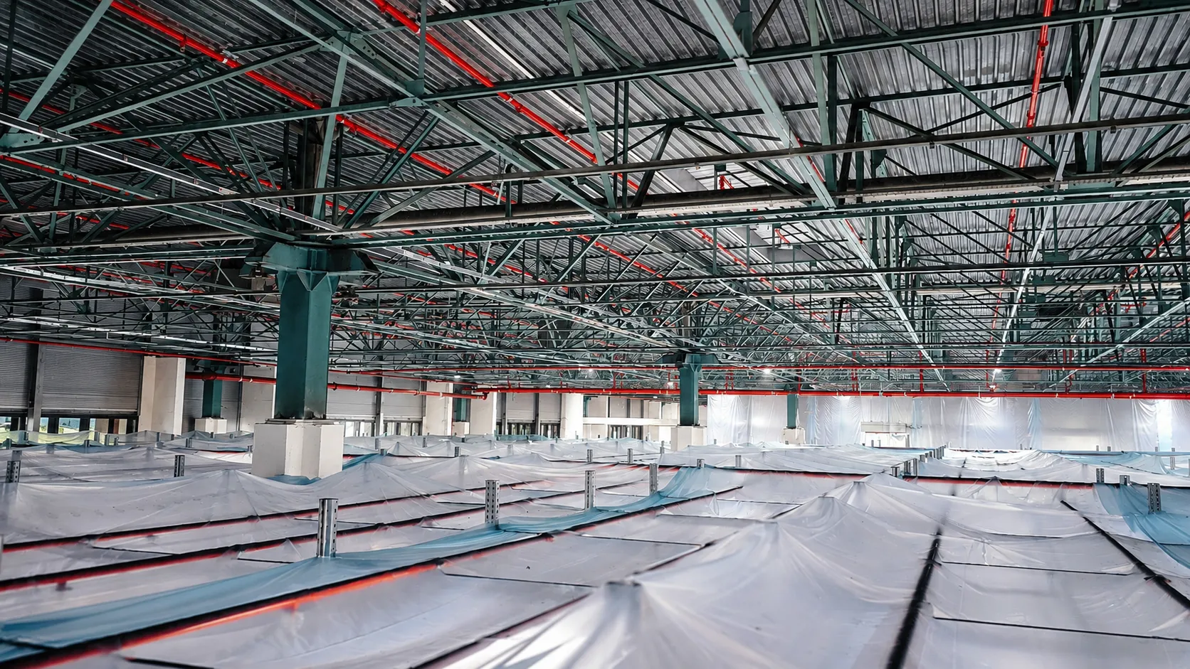 Protezione di un ambiente industriale durante i lavori